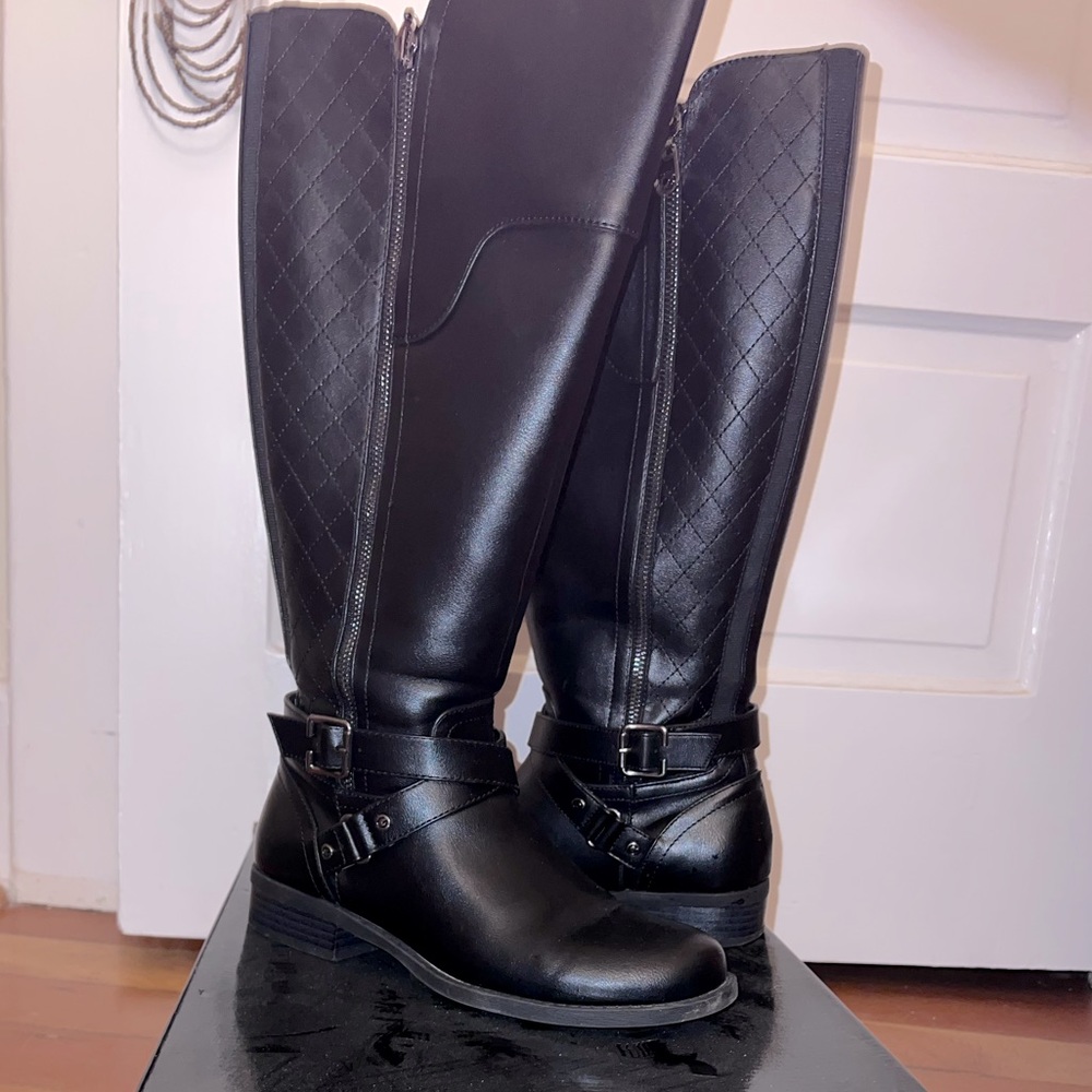 Guess knee high wide calf riding boots